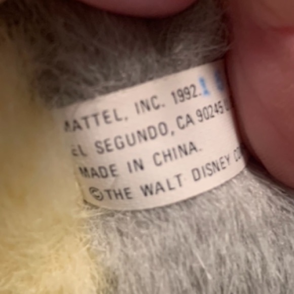 Vintage 1992 The Walt Disney Co Mattel THUMPER Plush Rabbit Bunny (Bambi) 10.5" - Picture 6 of 6